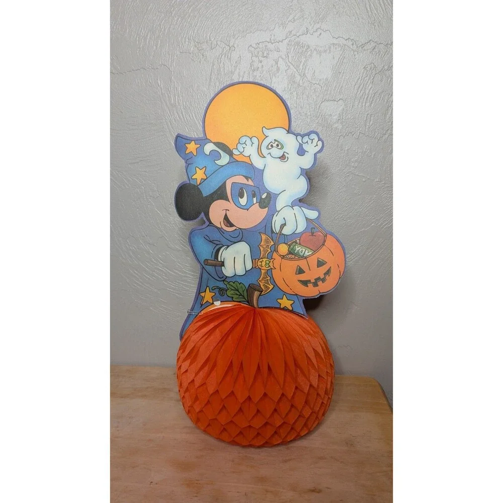 Vintage Halloween Decoration Mickey Mouse Fantasia Die-Cut Tissue 1980s